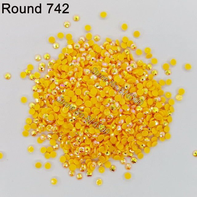 AB Ersatz Steine - Aurora Borealis Runde Steine