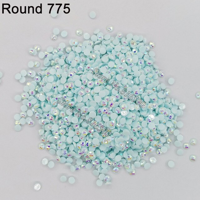 AB Ersatz Steine - Aurora Borealis Runde Steine