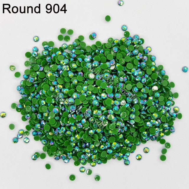 AB Ersatz Steine - Aurora Borealis Runde Steine