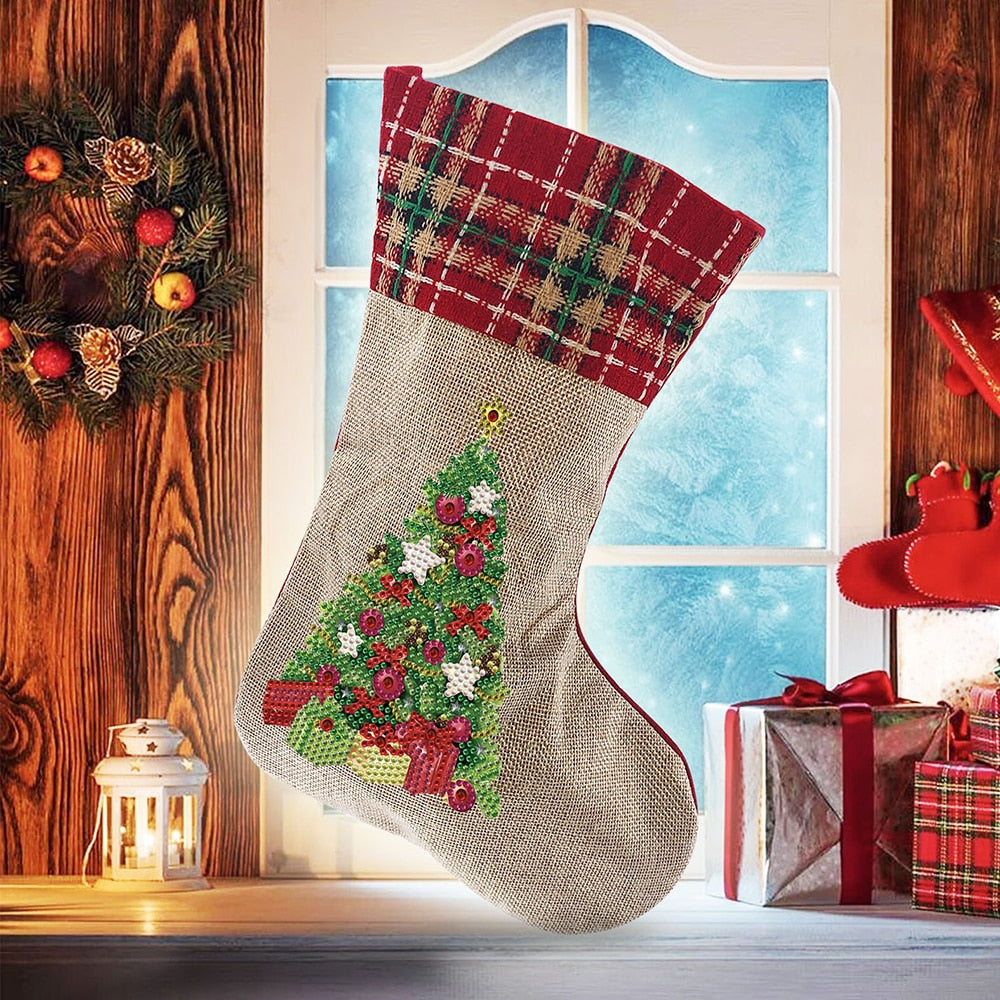 Weihnachten - Nikolaus-Stiefel Klassisch 20x35cm | Für Anfänger