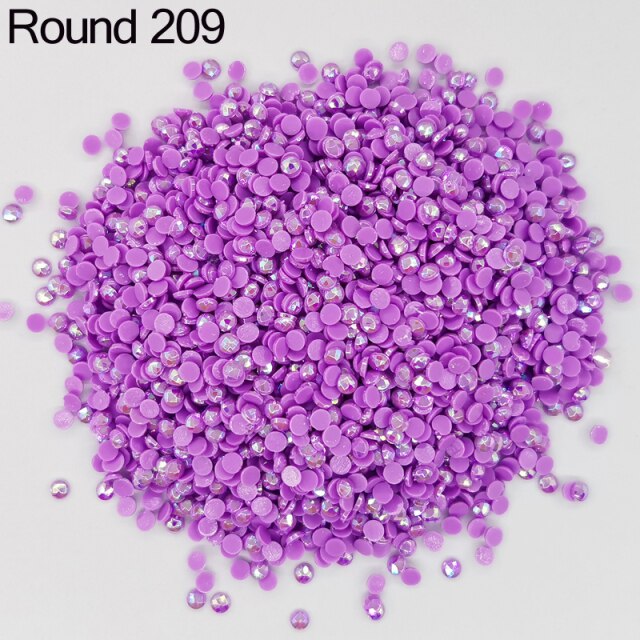 AB Ersatz Steine - Aurora Borealis Runde Steine