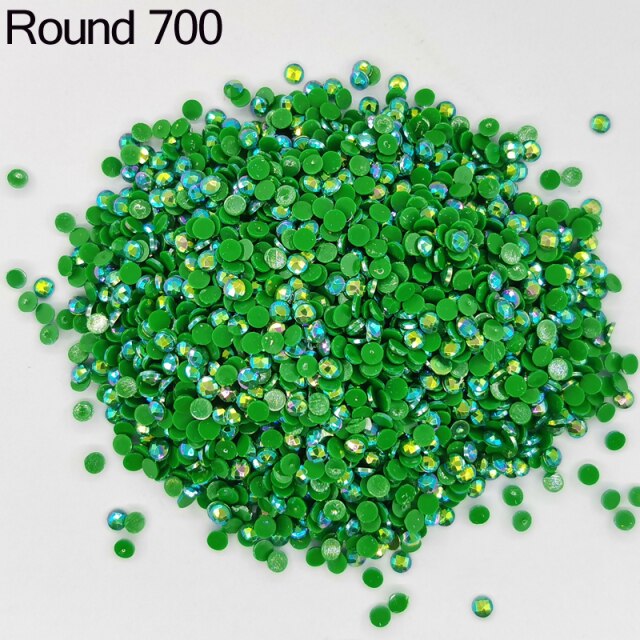 AB Ersatz Steine - Aurora Borealis Runde Steine