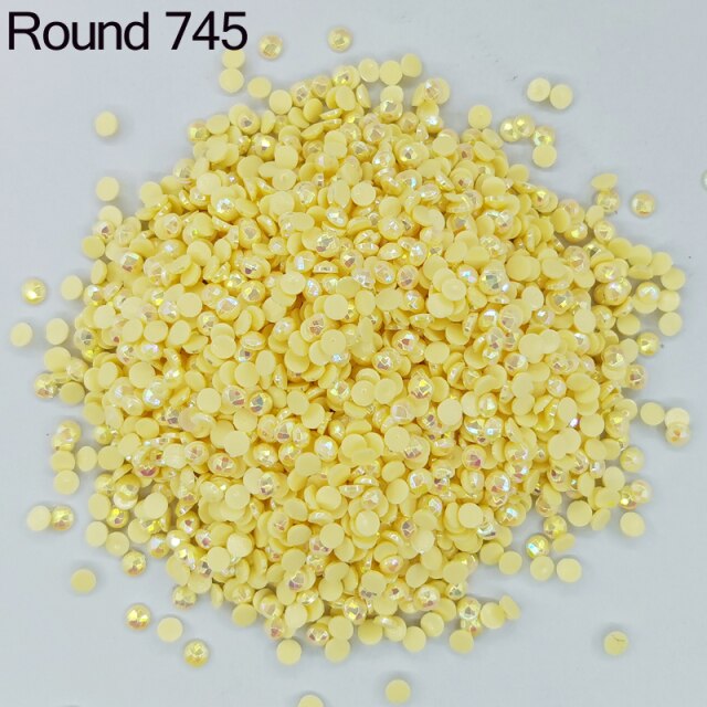 AB Ersatz Steine - Aurora Borealis Runde Steine