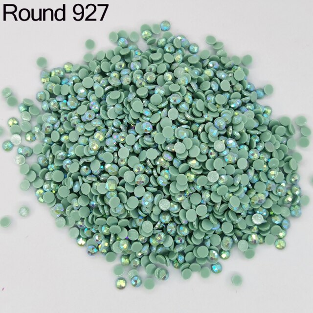 AB Ersatz Steine - Aurora Borealis Runde Steine