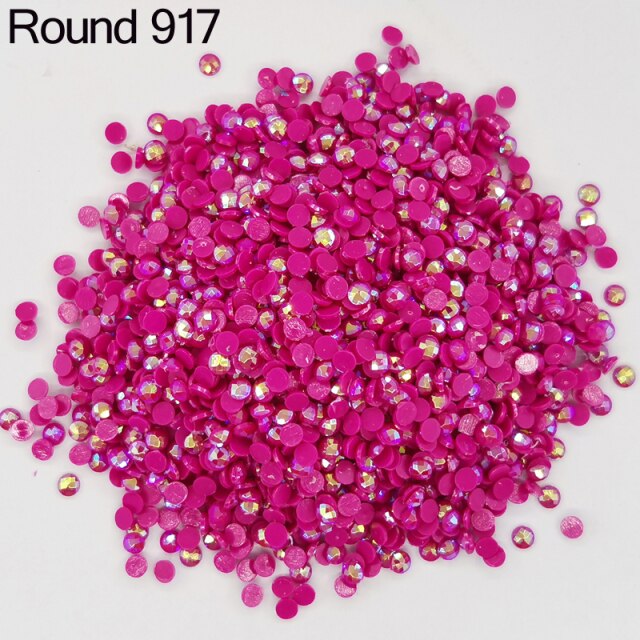 AB Ersatz Steine - Aurora Borealis Runde Steine