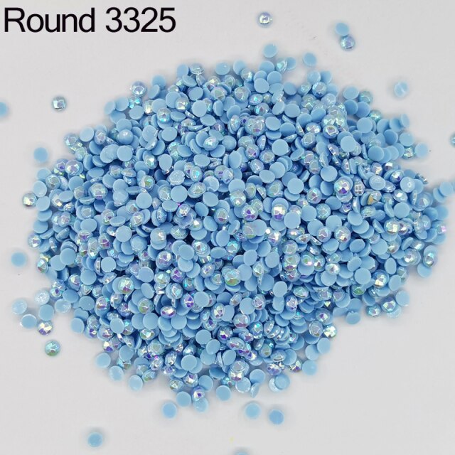 AB Ersatz Steine - Aurora Borealis Runde Steine