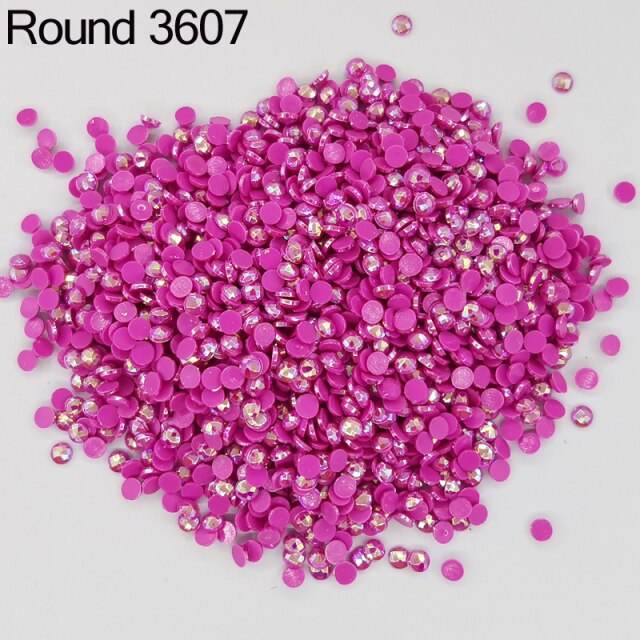 AB Ersatz Steine - Aurora Borealis Runde Steine