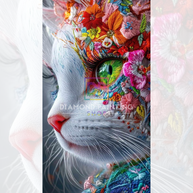 Katzenkunst – Blütenpoesie in Fell mit Fairy Farben