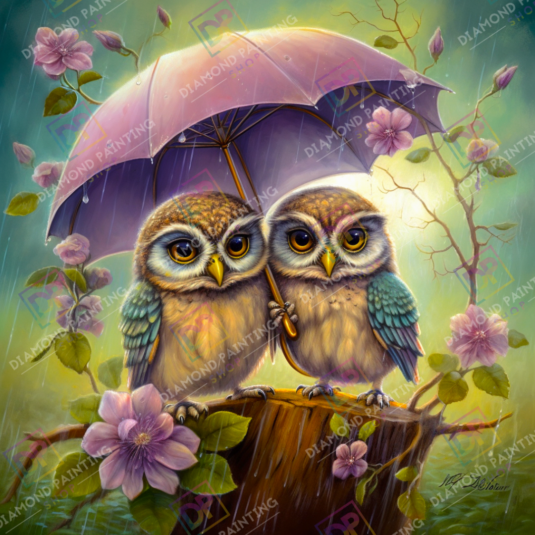 Rainy day with Owls