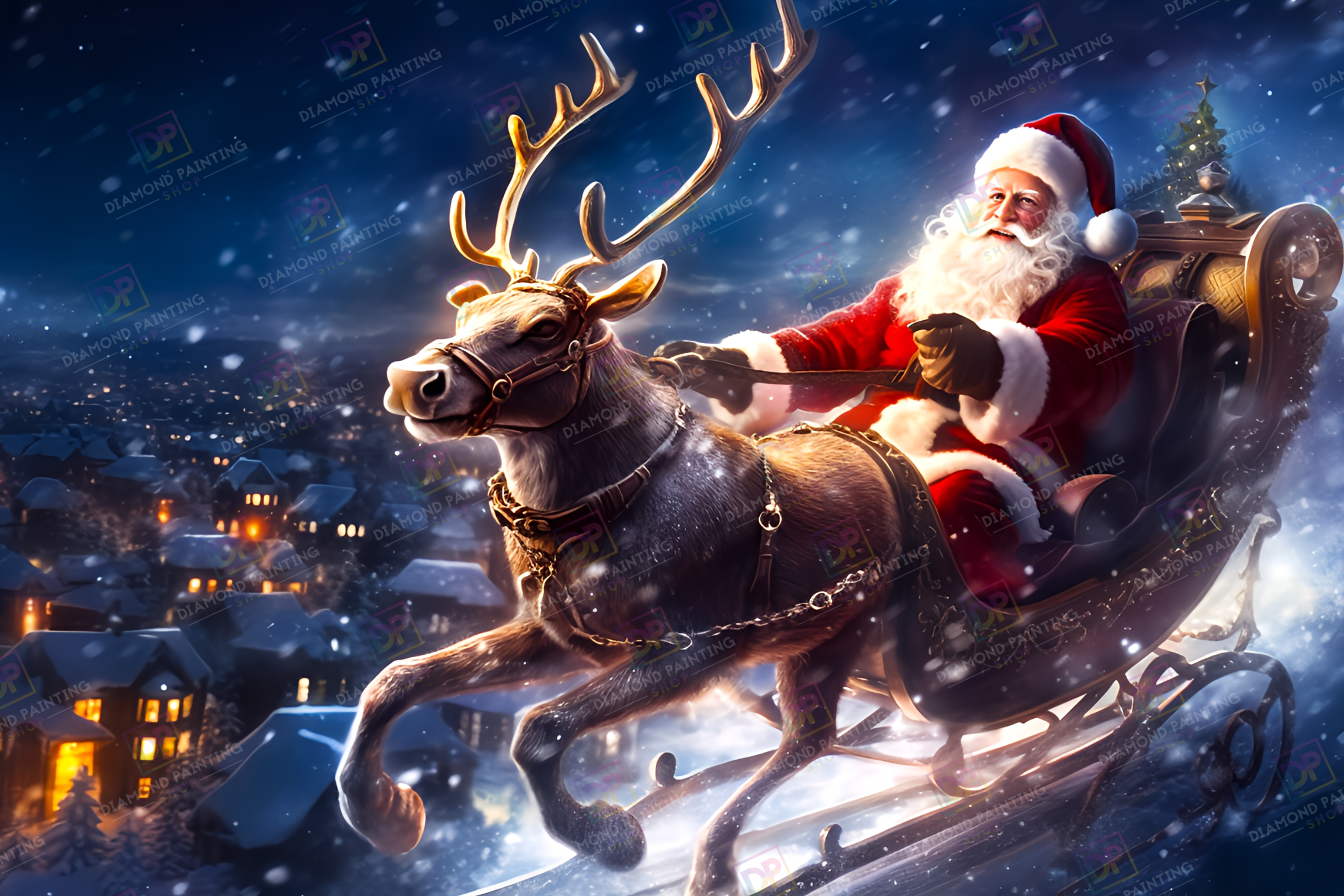 XXL Weihnachtsmann & Rudolf