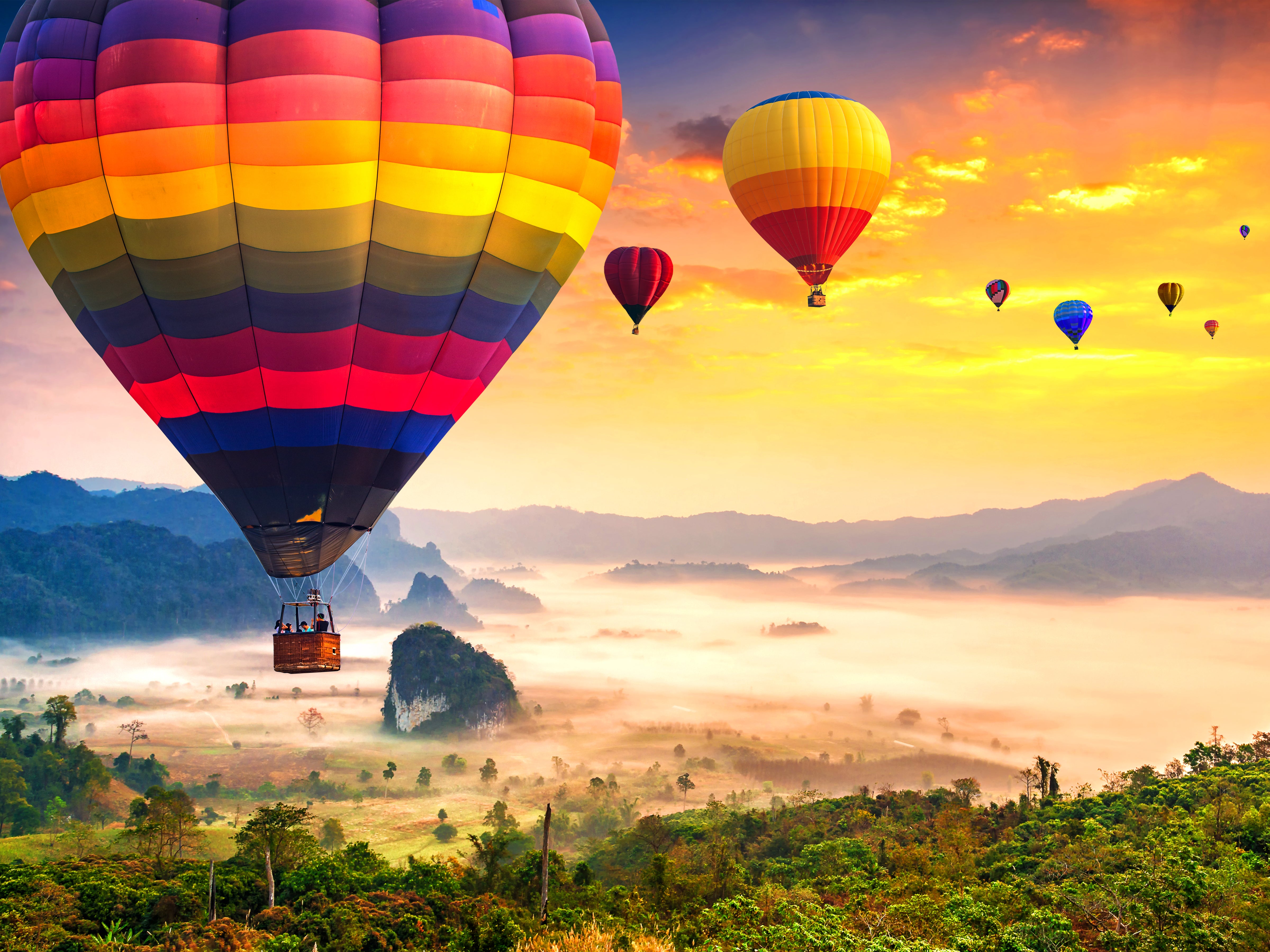 Gerahmt - Farbenspiel am Himmel