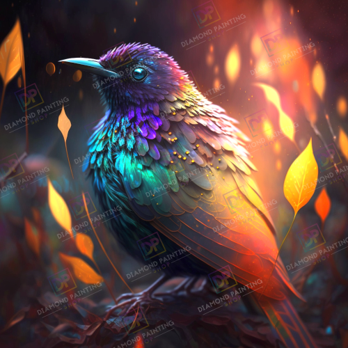 Farbenprächtige Amsel mit AB Farben