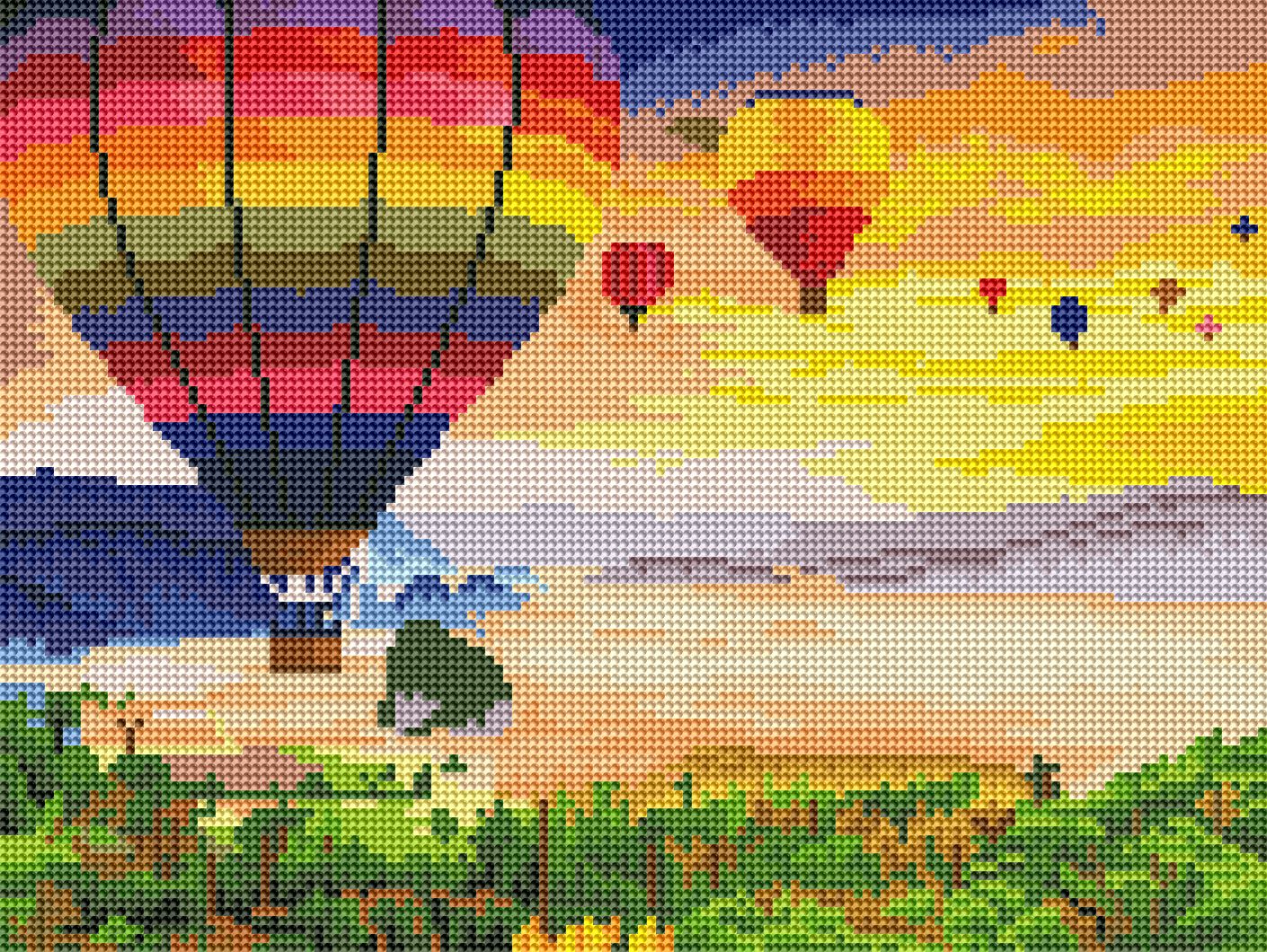 Gerahmt - Farbenspiel am Himmel