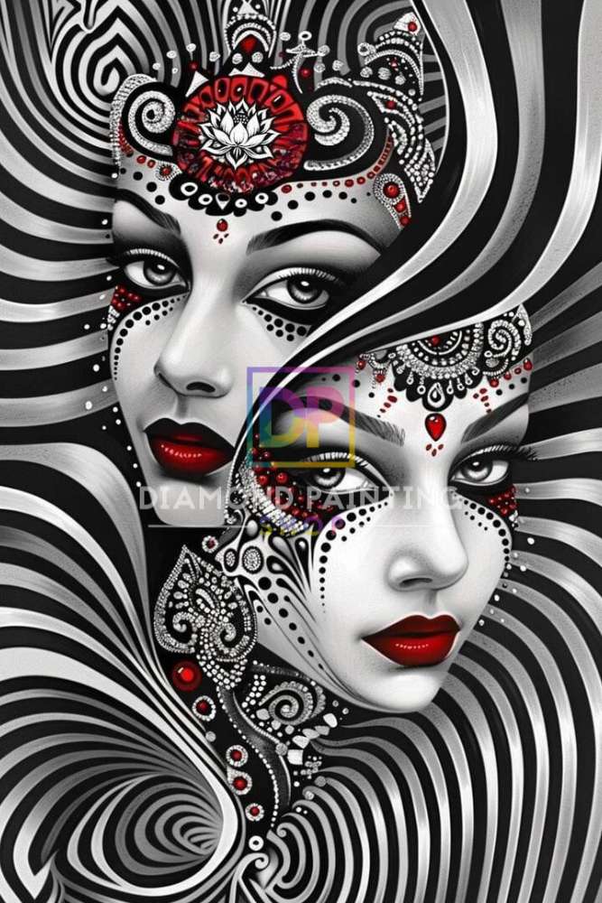 Crimson Veil mit Strass Farben