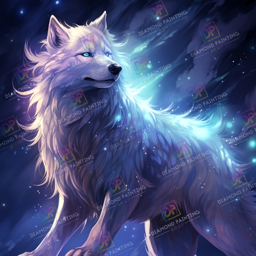 Februar | Glowing Wolf | Leuchtbild