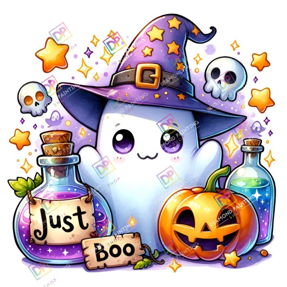 "Just Boo" mit Glitzer-Steine