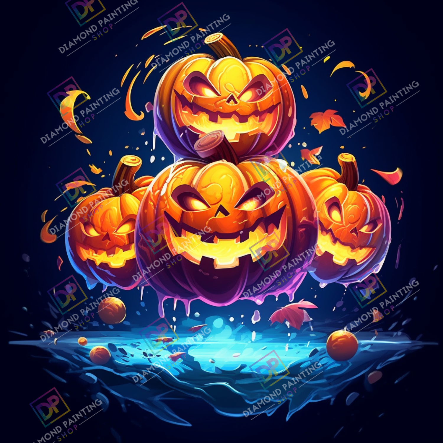 Halloween | Pumpkin Group mit AB Farben