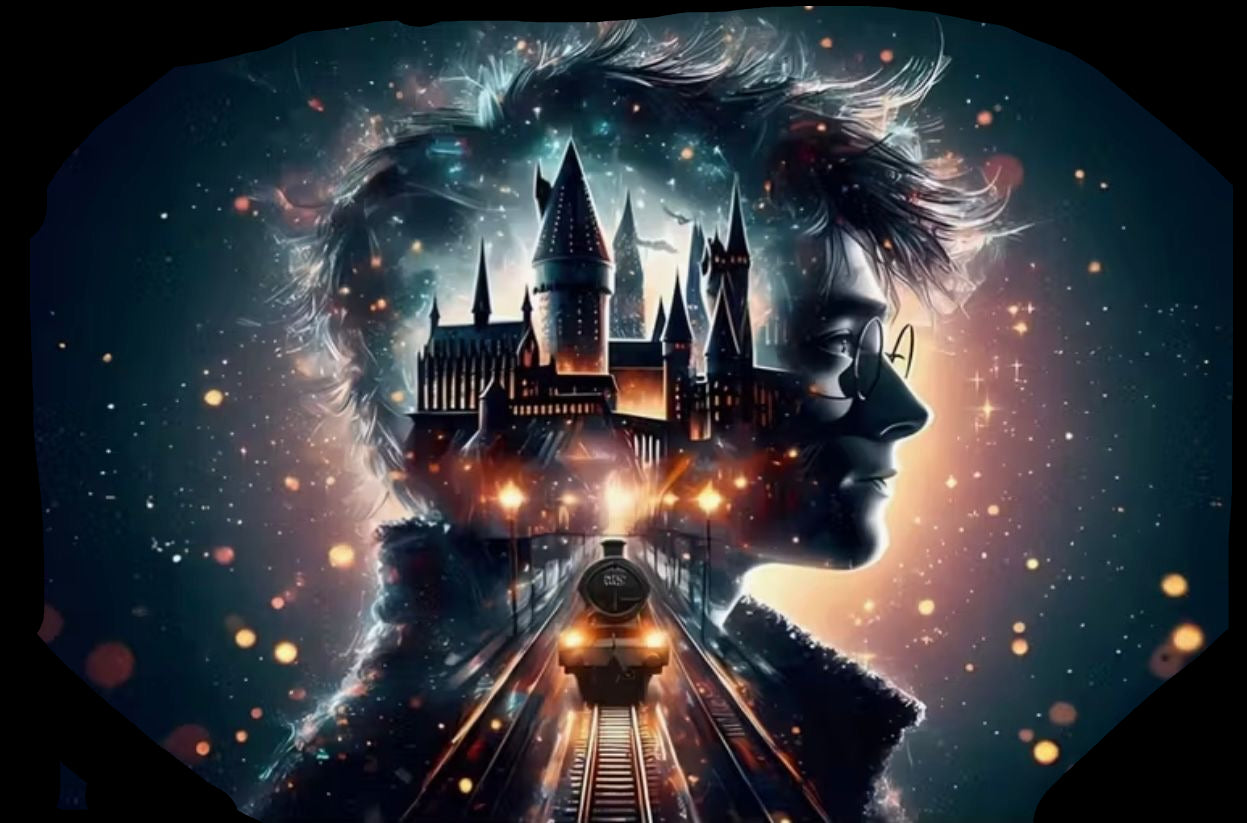*Einzelstück* Harry Potter 120x80cm Eckige Steine - Fairy & Metallic