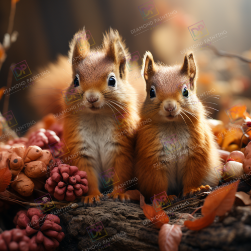 Süße Eichhörnchen