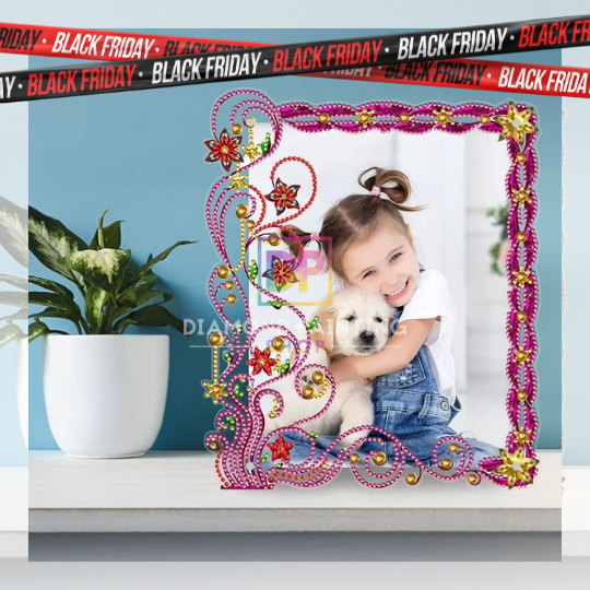 Diamond Painting Bilderrahmen – Luxus 3D Strass Foto-Rahmen mit Spezialsteinen | Verschiedene Designs