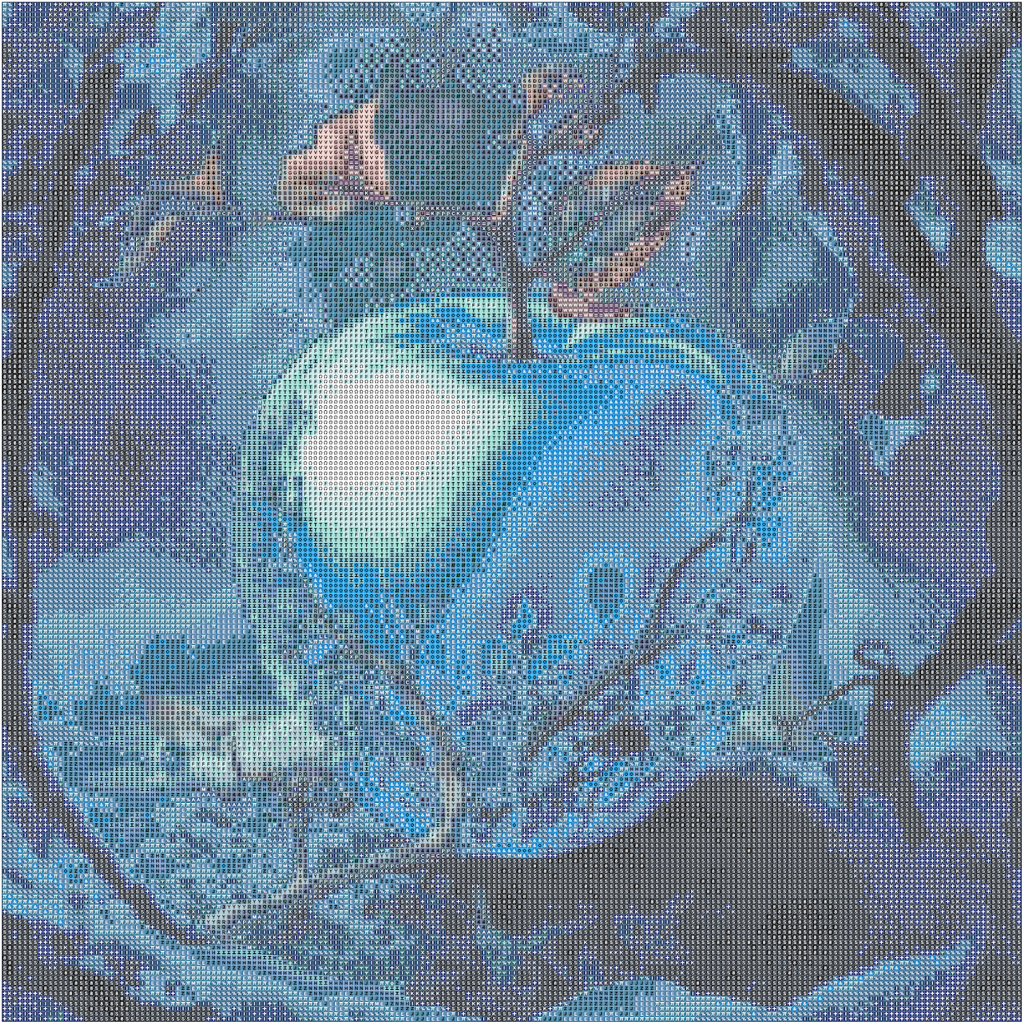 Fantasy "Iced Apple" 50x50cm