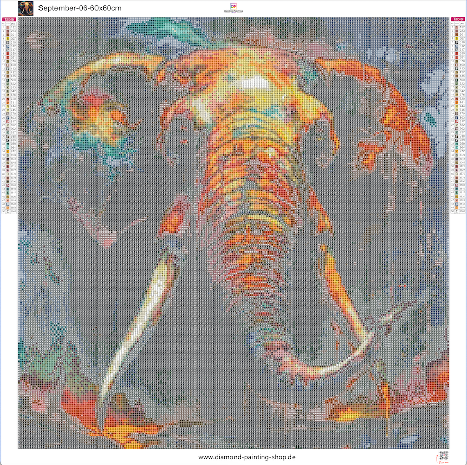 September | Colorful Elephant