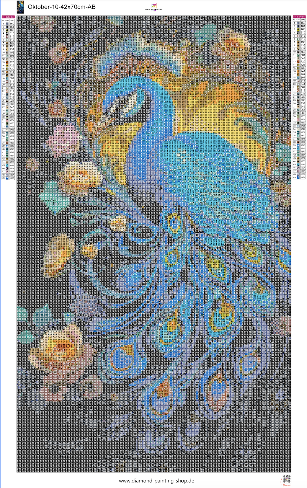 Oktober | Eindrucksvoller Pfau mit AB Farben