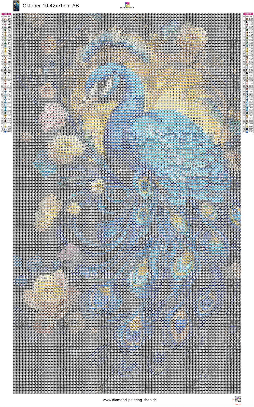 Oktober | Eindrucksvoller Pfau mit AB Farben