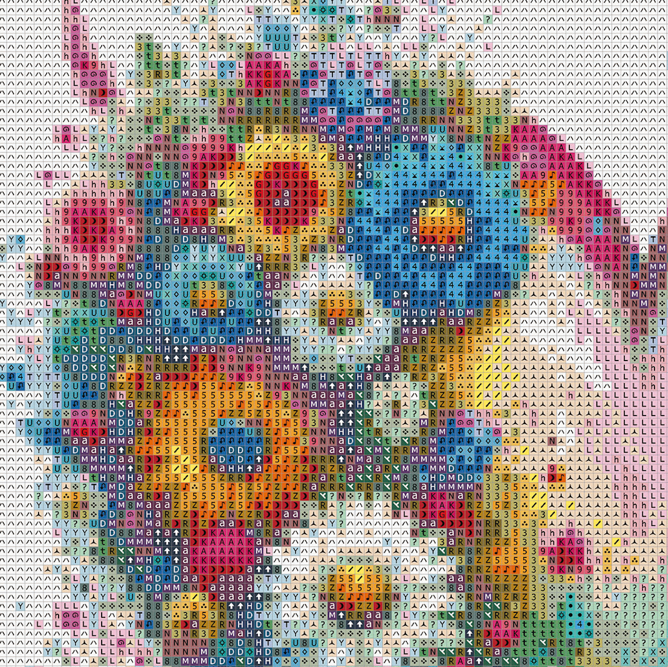 Eckig 40x40cm