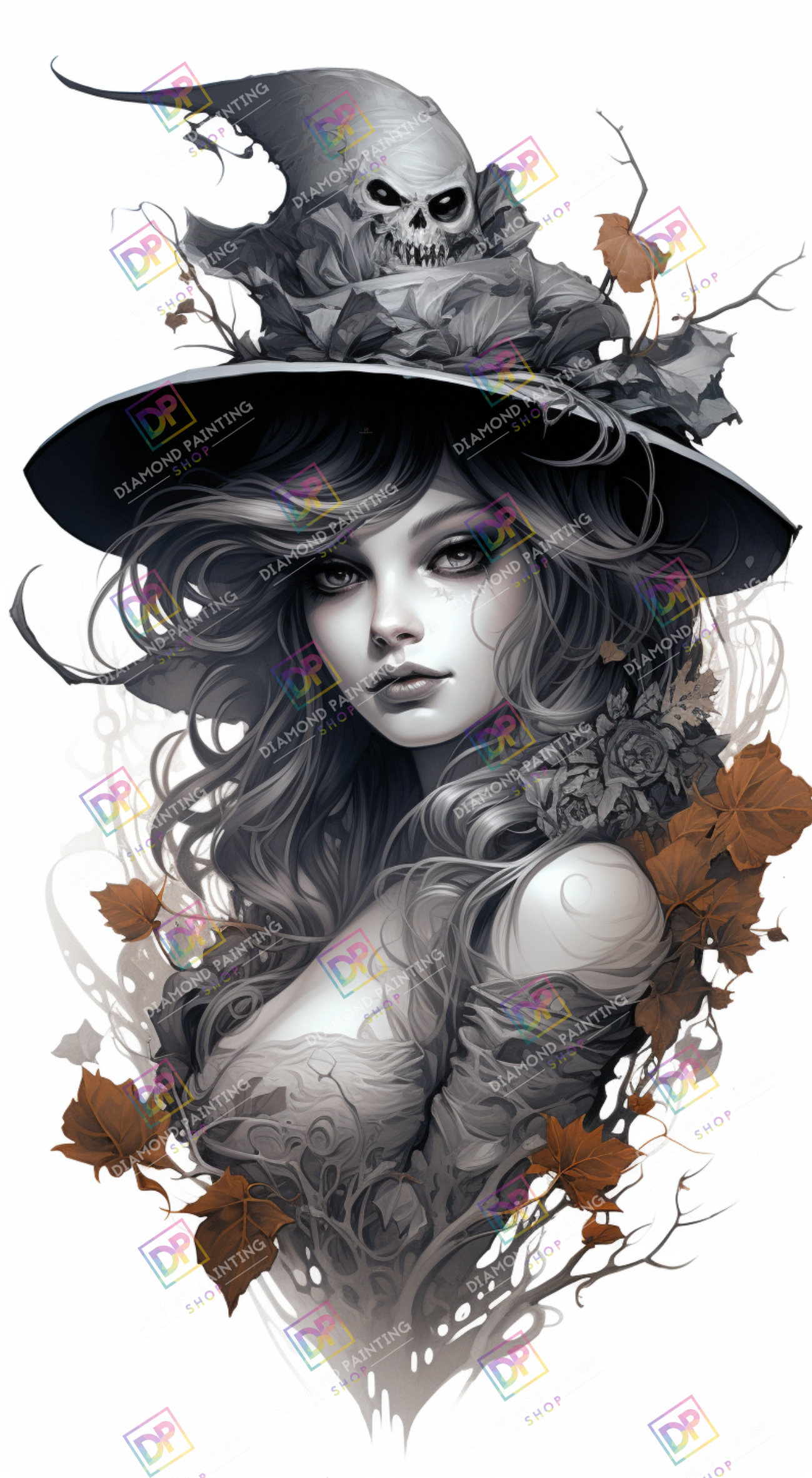 Halloween | XL The Gray Witch mit Fairy Dust Farben