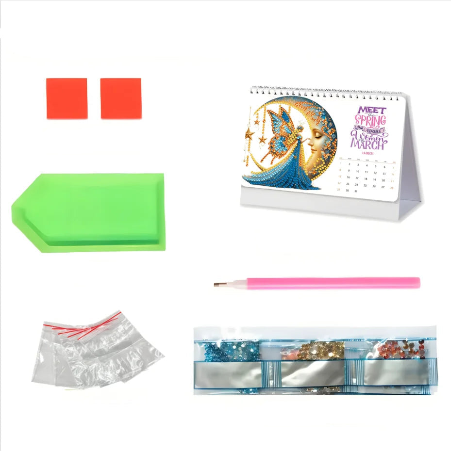 Diamond Painting Tischkalender 2026