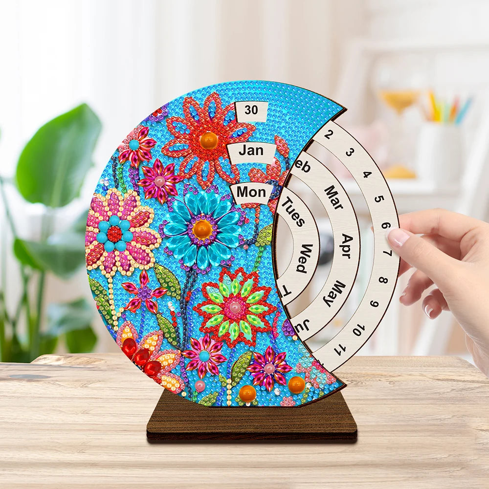 Diamond Painting Jahreskalender zum Aufstellen | Partial