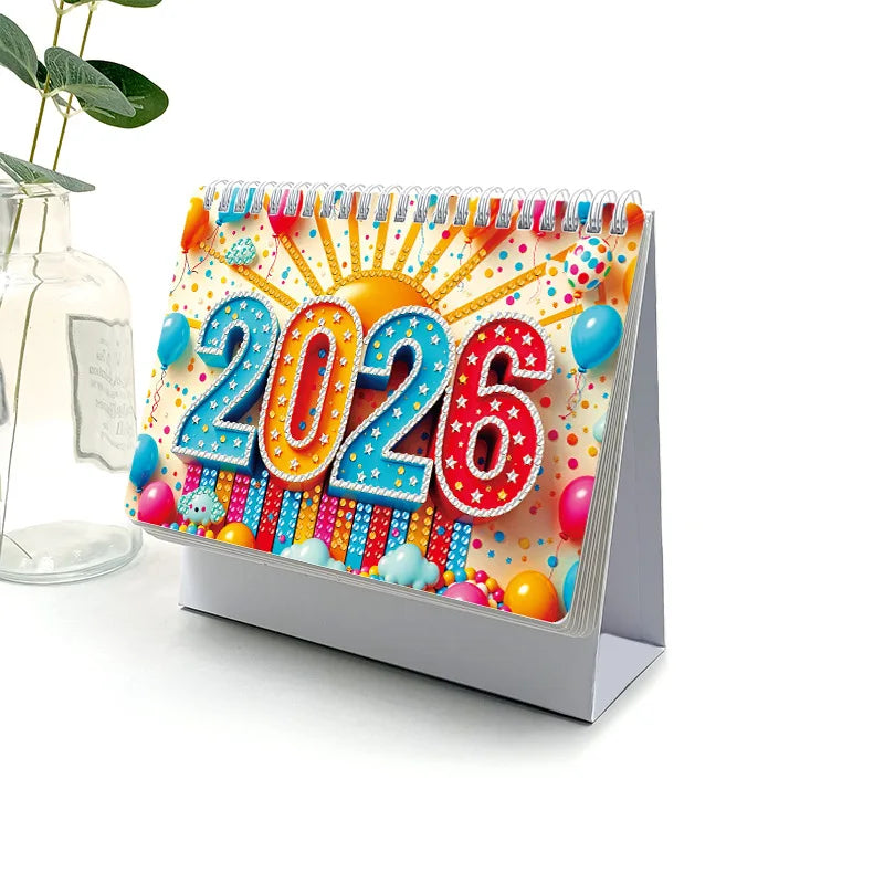 Diamond Painting Tischkalender 2026