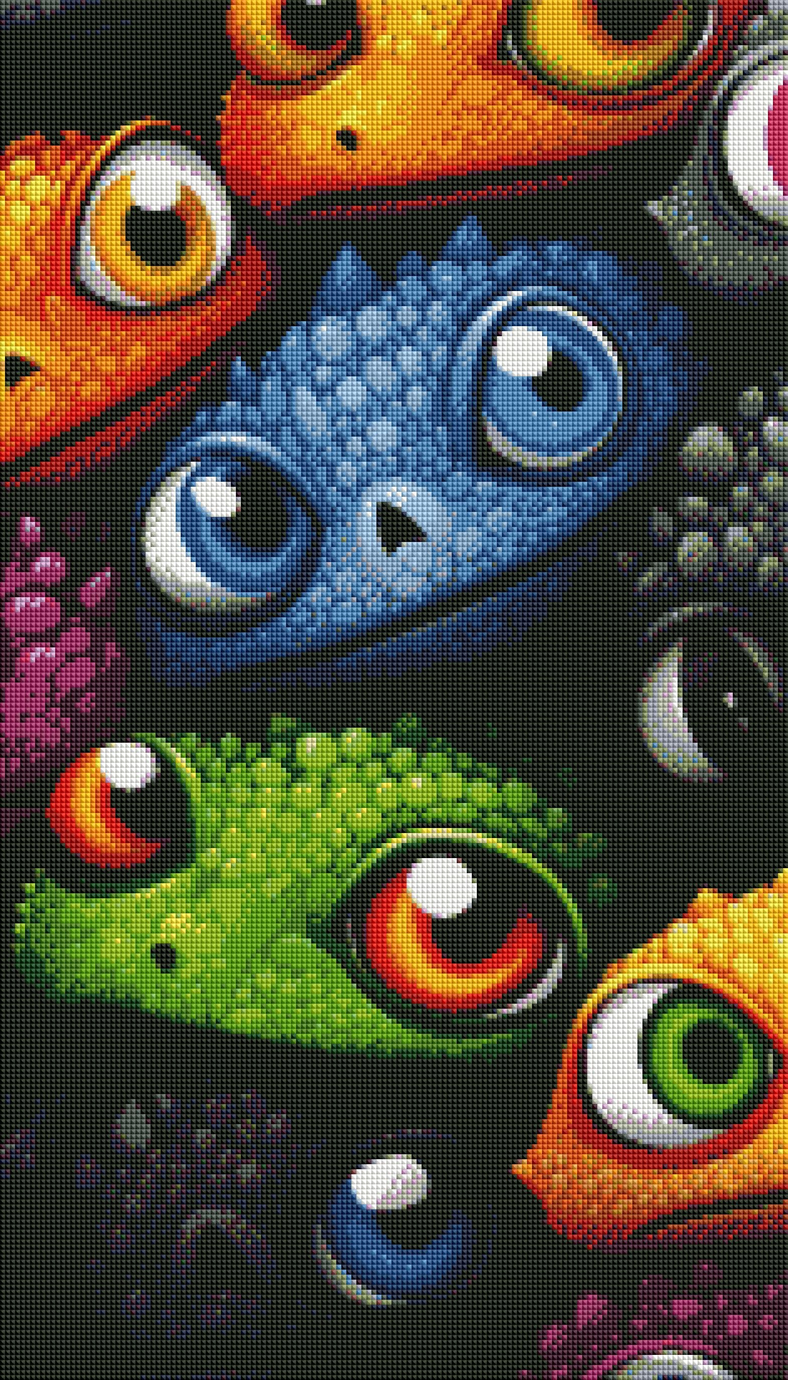 Colorful Creatures: Die leuchtenden Echsen mit AB Steinen