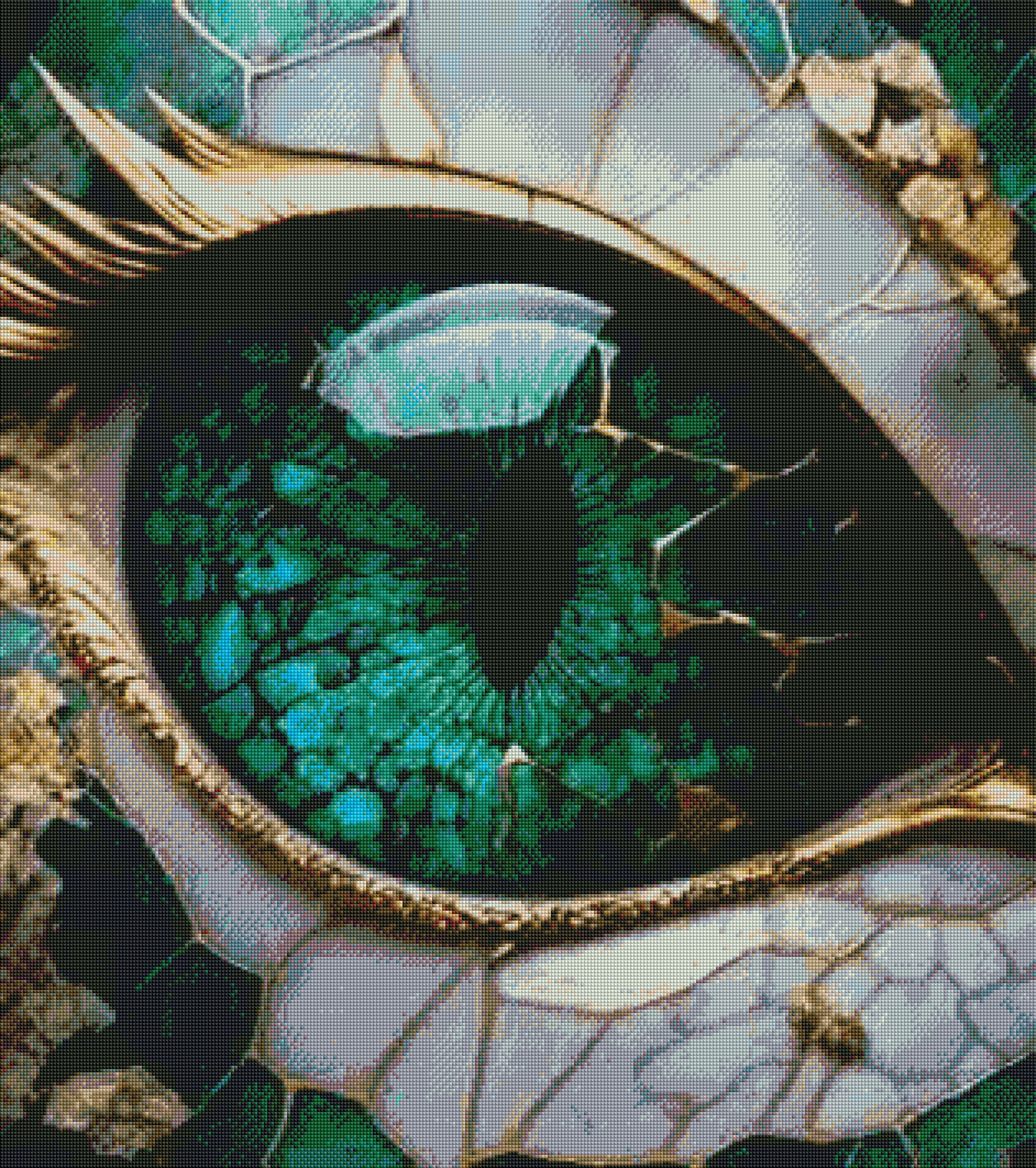 Auge der Elemente mit Metallic und Fairy Steine