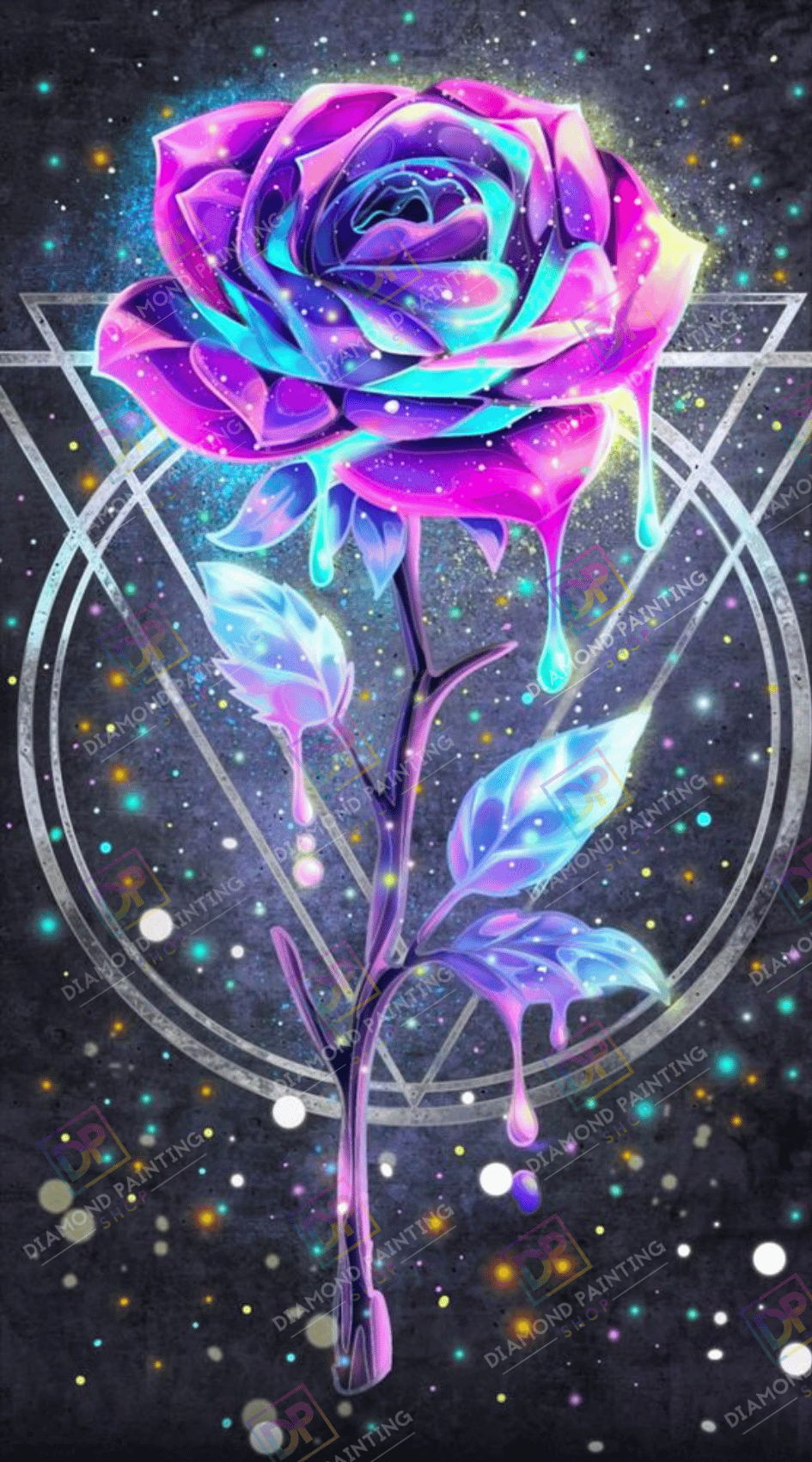 XXL Cosmic Rose mit AB Steine