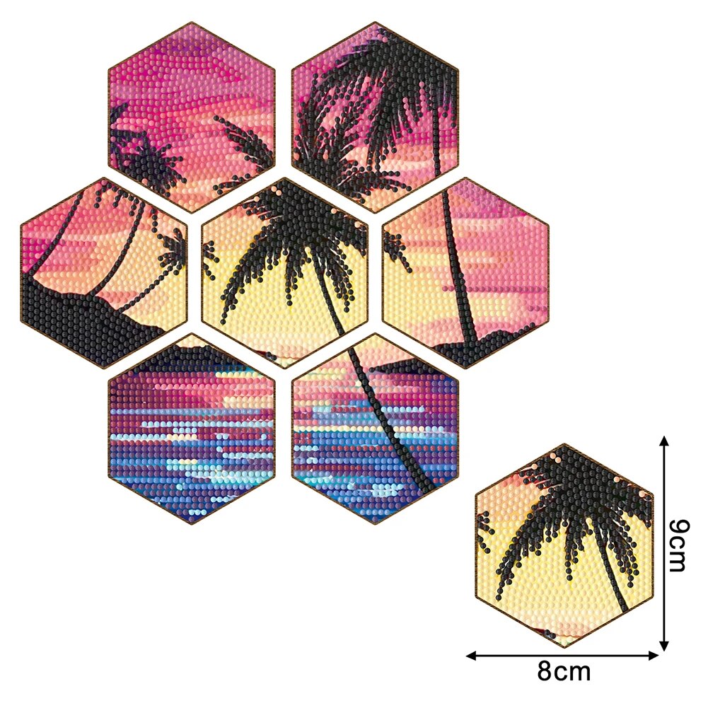*Neu* 7tlg. Puzzle Tischuntersetzer Set aus Holz | für Anfänger