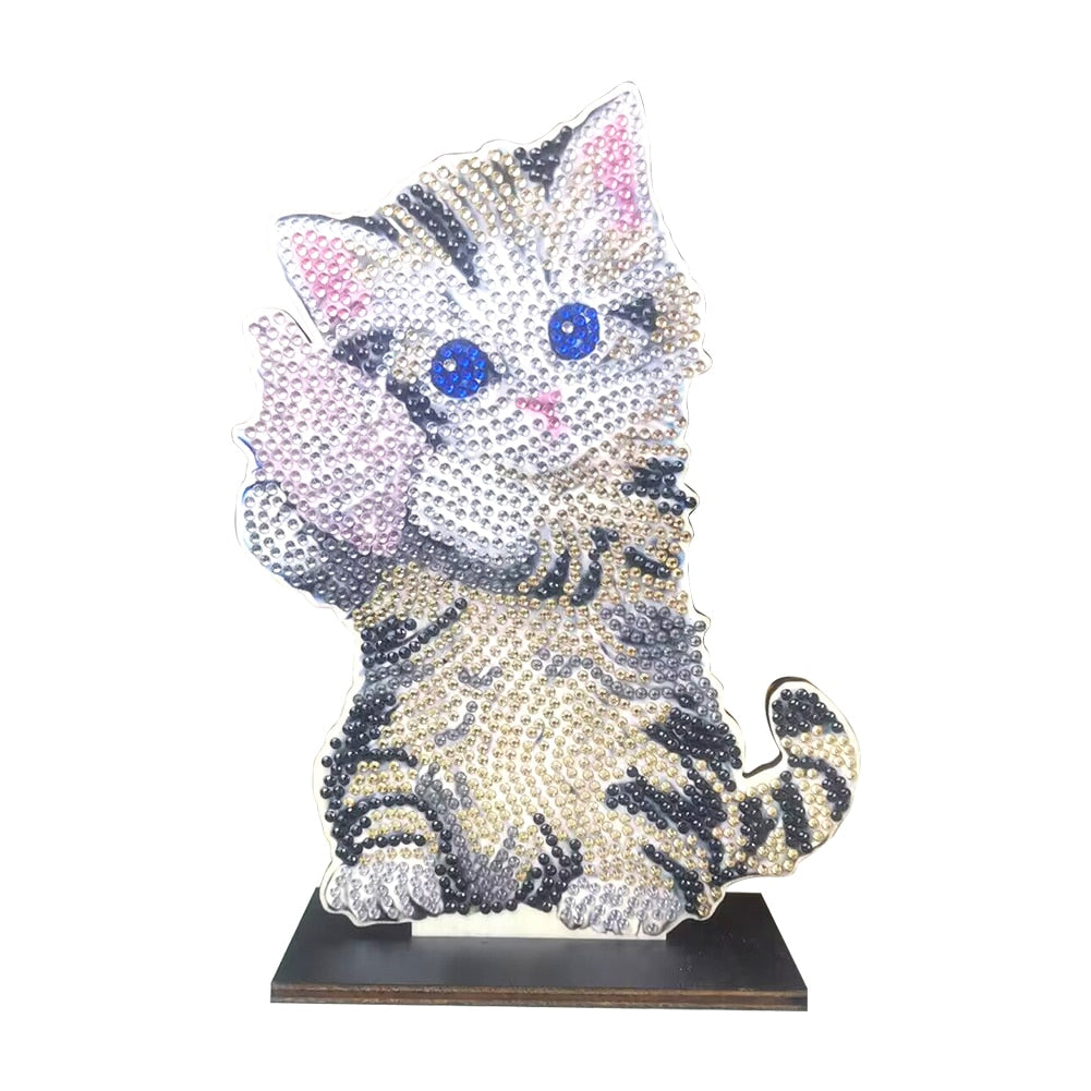 Neuheit - Holz Ornament zum Aufstellen| Strass Steine