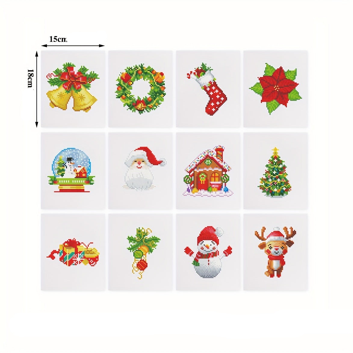 *Neu* Mini Bilder | 12tlg. Weihnachten Set 18x15cm | Geschenke-Set