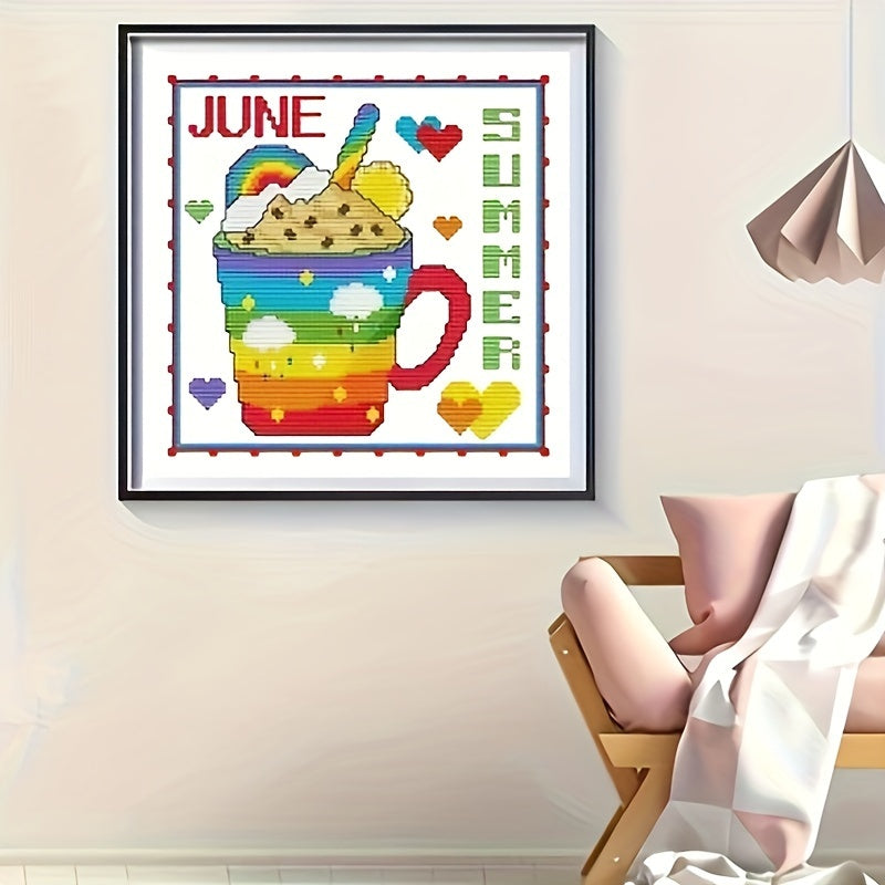 *Neu* Mini Bilder | 12tlg. Kalender Set 20x20cm | Runde Steine