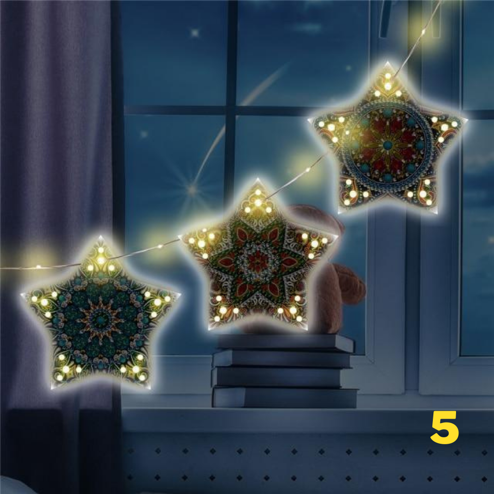 Weihnachten - LED Sterne Aufhänger ab 3er Set  | Für Anfänger