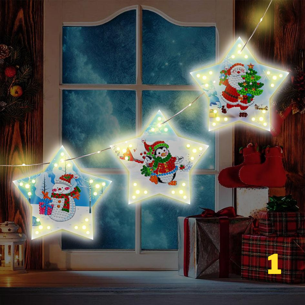 Weihnachten - LED Sterne Aufhänger ab 3er Set  | Für Anfänger