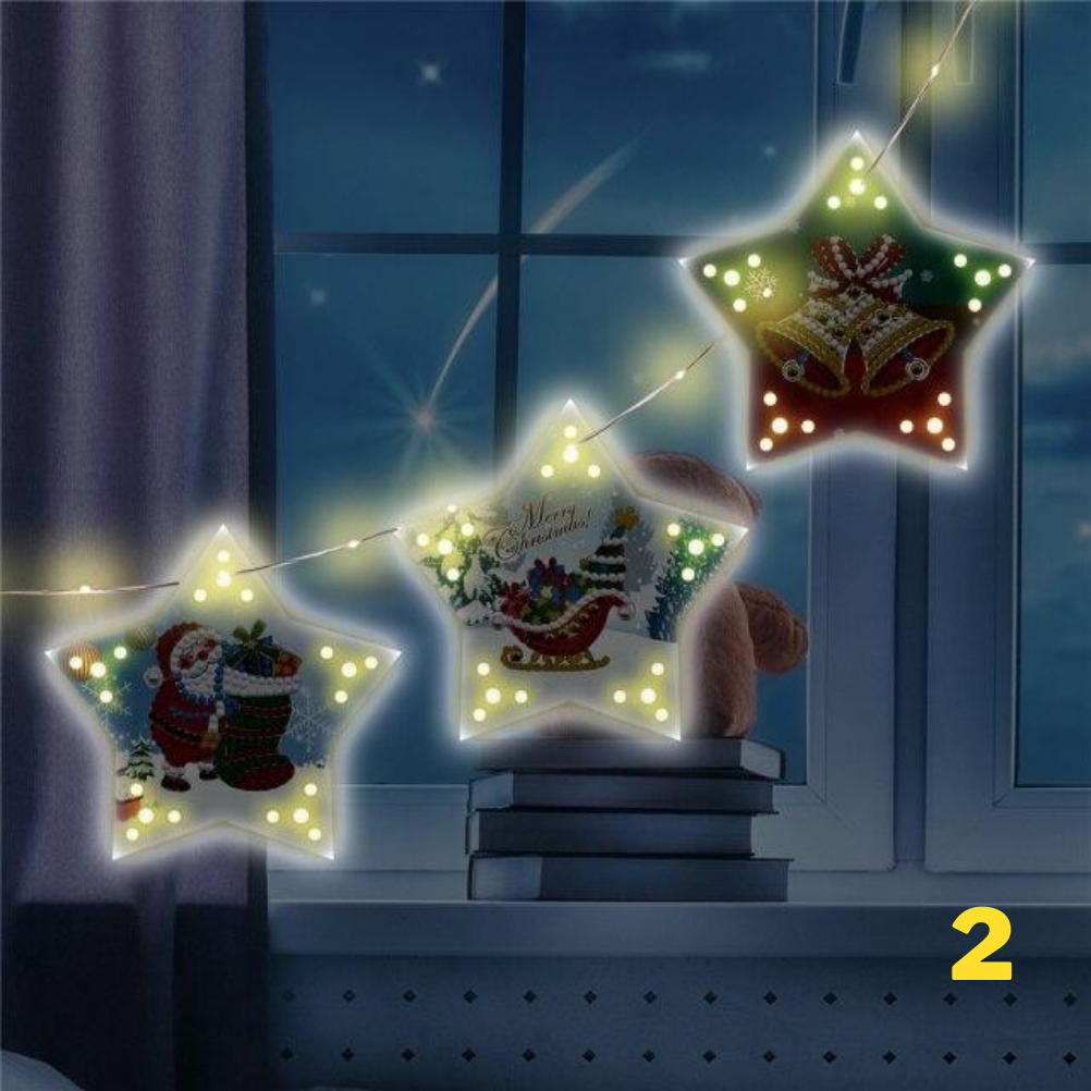 Weihnachten - LED Sterne Aufhänger ab 3er Set  | Für Anfänger