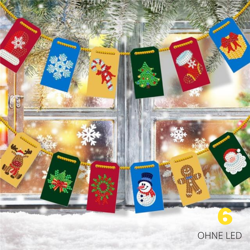 Weihnachten - LED Sterne Aufhänger ab 3er Set  | Für Anfänger