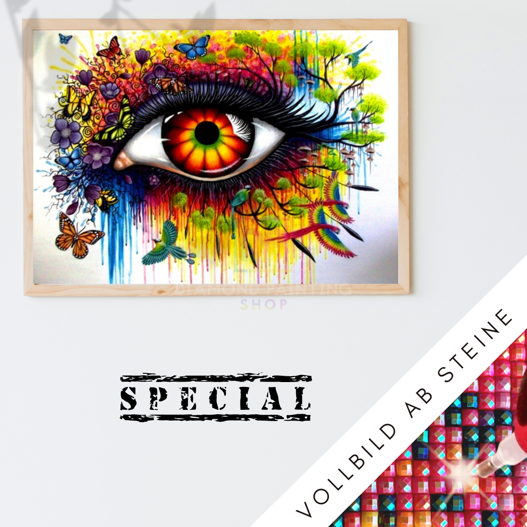 Special - AB Fantasy Auge 70x50cm 100% AB | Eckige Steine