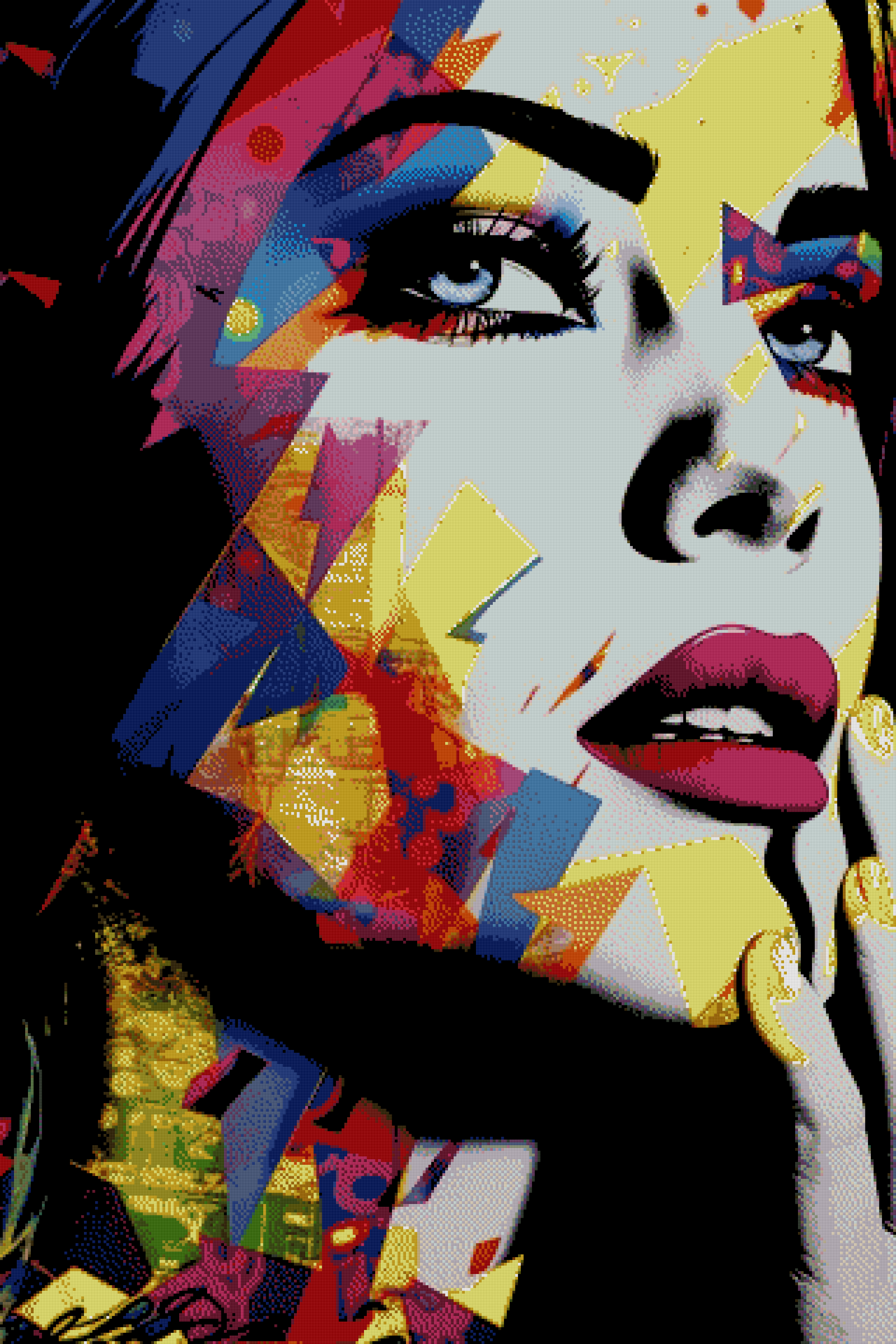 Mai | XXL Hipster - Pop Art mit AB Farben
