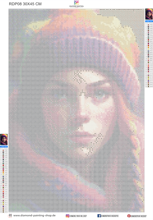 Mädchen Portrait mit Wollmütze