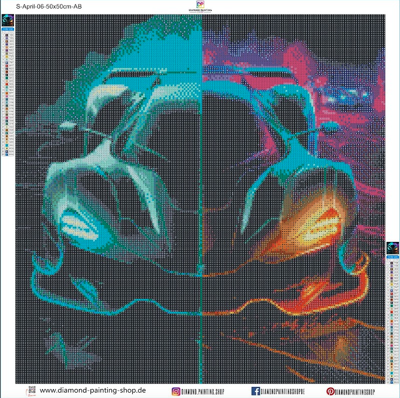 April | Abstrakter Neon Sportwagen mit AB Farben