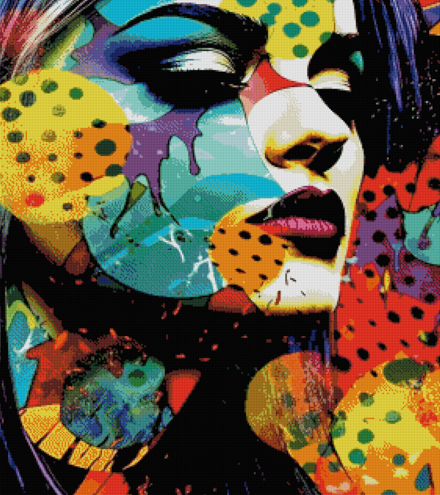 XL Pop Art mit AB Farben