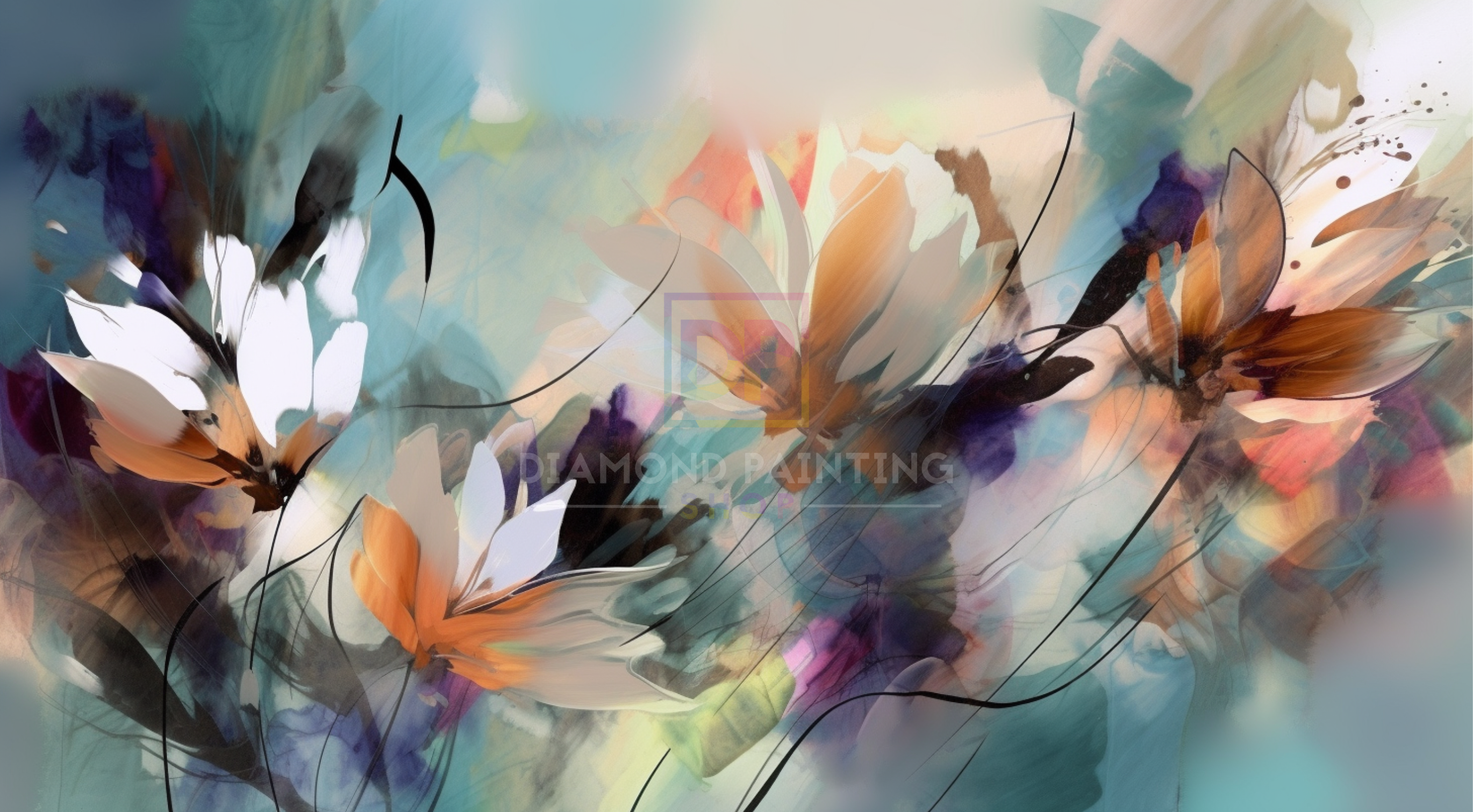 Mai | XXL Abstrakte Blumen